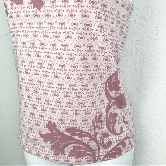 🔥 Athleta Crossback Paisley Pink Tank Top - Picture 3 of 6